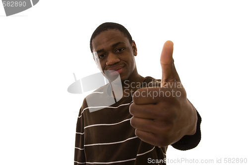 Image of happy young african man