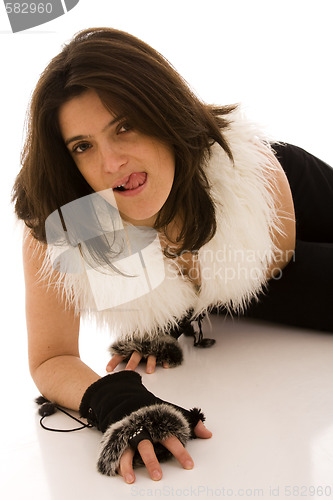 Image of sexy elegant woman
