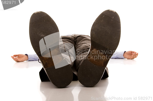 Image of Businessman defeated