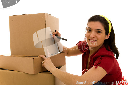 Image of packages for house moving 