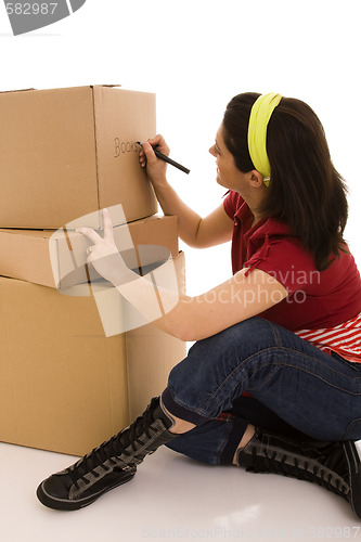 Image of packages for house moving