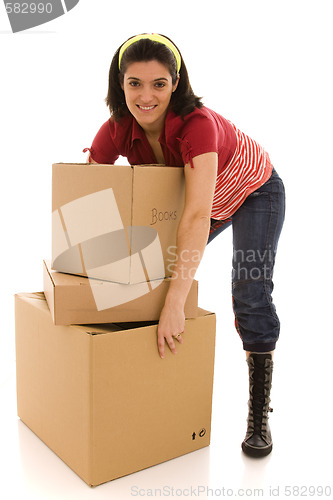 Image of packages for house moving