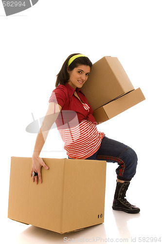 Image of packages for house moving 