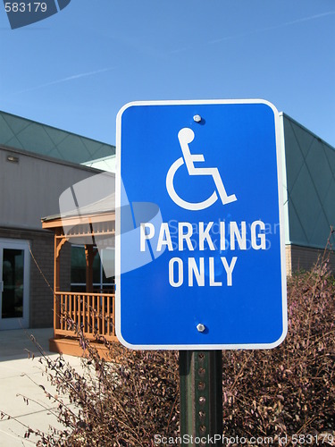 Image of Handicapped parking sign