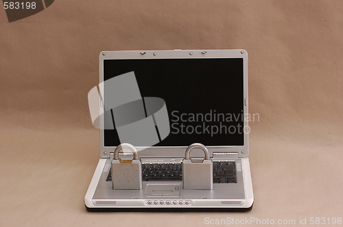 Image of Locked lap top.