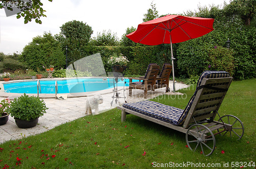 Image of Private pool - poolside.