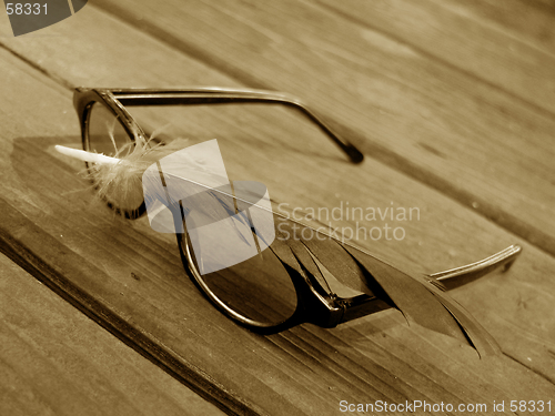 Image of Sunglasses And Feather 2