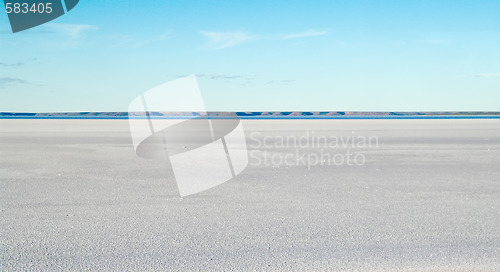 Image of salt pan in the desert