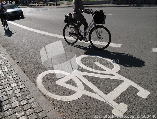 Image of Cyclist in Copenhagen