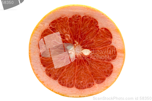Image of Grapefruit isolated on white background with clipping path