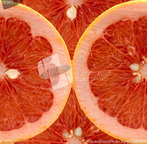 Image of Slises of grapefruit