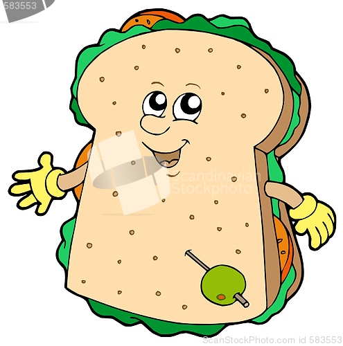 Image of Cartoon sandwich