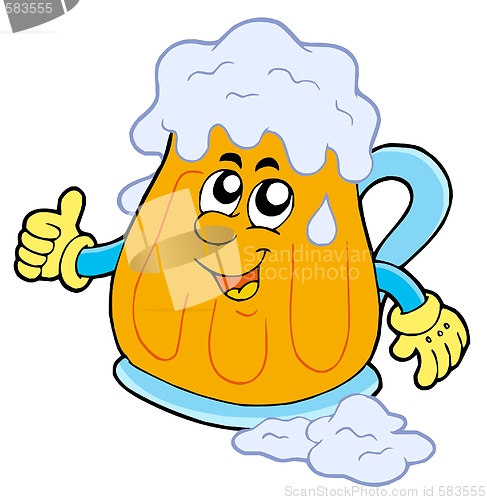 Image of Smiling cartoon beer