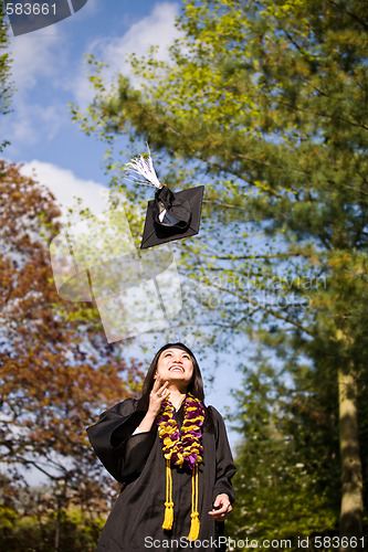 Image of Happy graduation girl