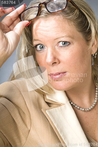 Image of cute forty year old woman senior business executive