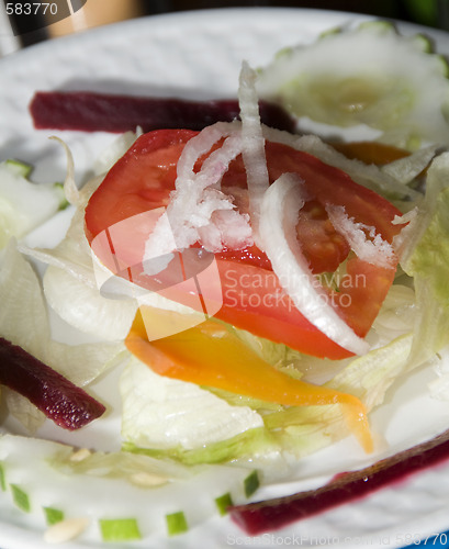 Image of restaurant salad Nicaragua