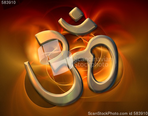 Image of sacred syllable Aum