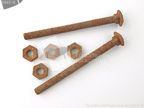 Image of Rusty nuts and bolts