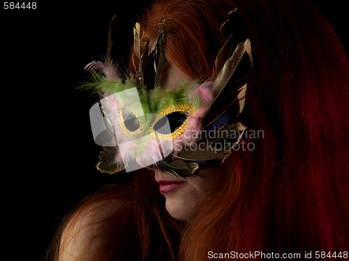 Image of Lady in Mask