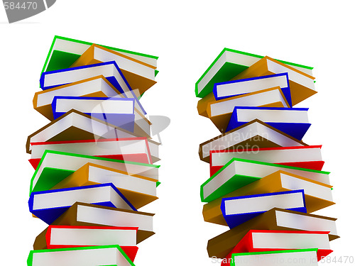 Image of Piles of books