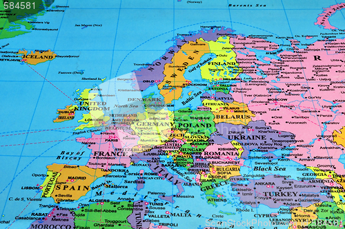 Image of Europe map