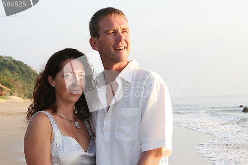 Image of Couple on the beach.