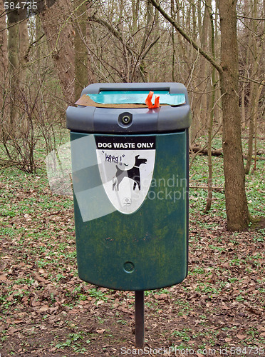 Image of Doggie bin.   