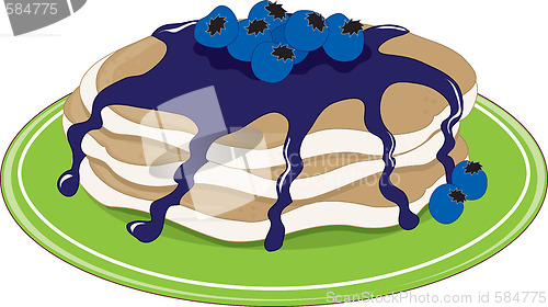 Image of Pancakes Blueberry