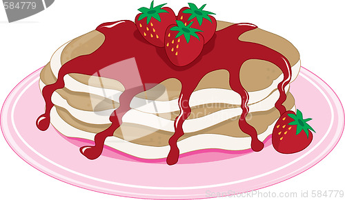 Image of Pancakes Strawberry