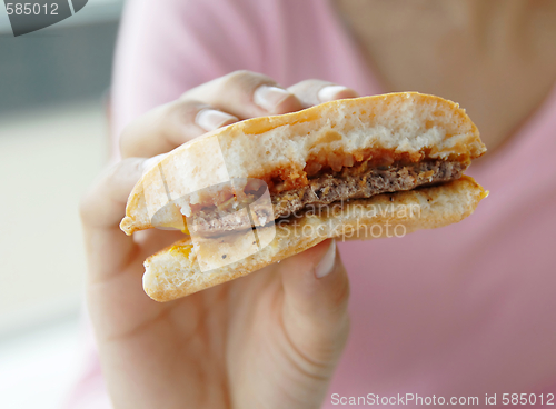 Image of Hamburger in hand