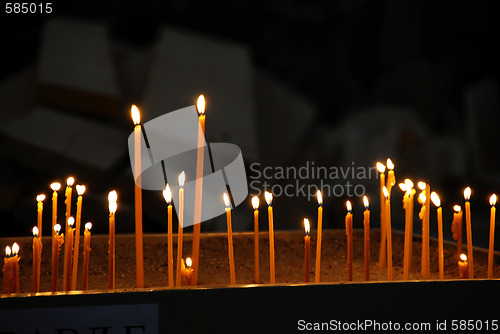 Image of Burning candles