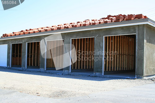 Image of Garage Building Under Construction