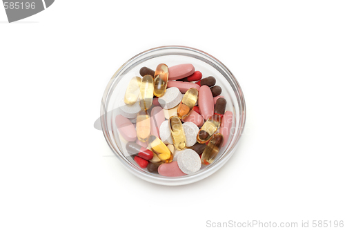 Image of Multicolored tablets and capsules