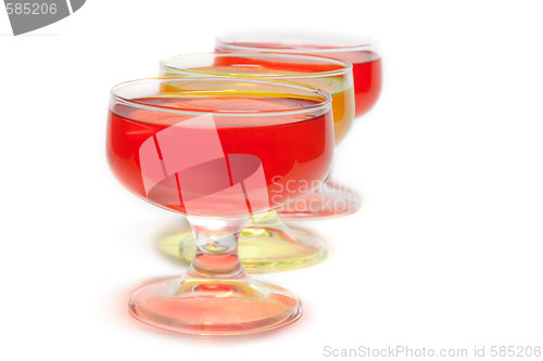 Image of Yellow, red jelly diagonal party three