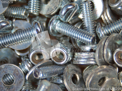 Image of Nuts, bolts and washers.      