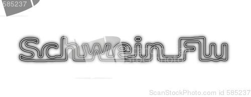 Image of Schwein Flu Neon Black White