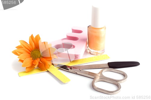 Image of pedicure beauty set