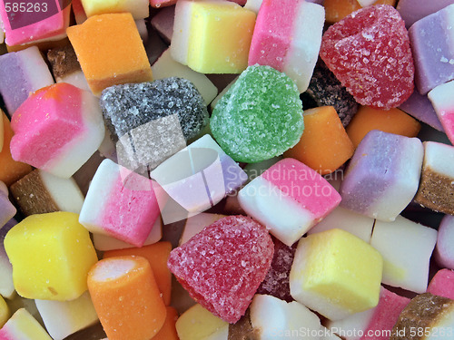 Image of Closeup of mixed sweets      