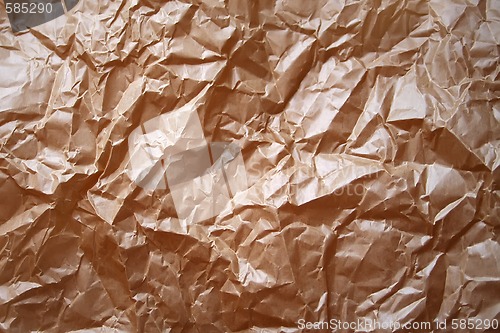 Image of Wrinkled & crumpled brown paper background
