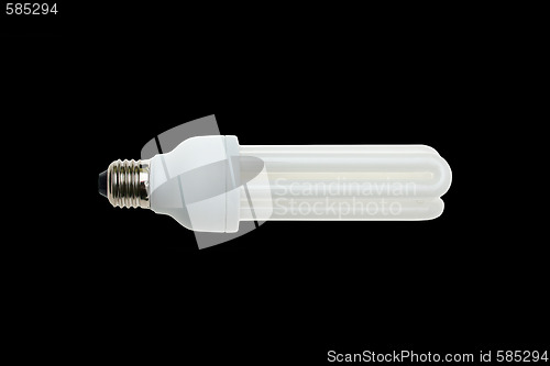 Image of Fluorescent light bulb isolated