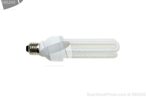 Image of Fluorescent light bulb isolated