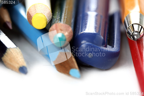 Image of Close-up pencil.