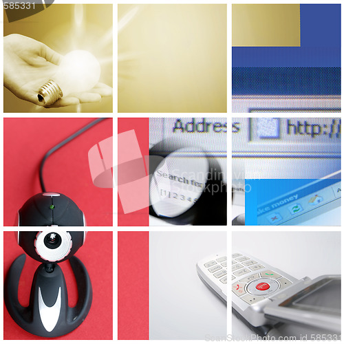 Image of Colorful communication collage.