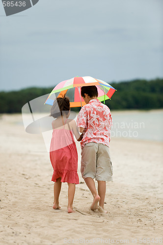 Image of Kids walking on the beach