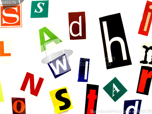 Image of letters
