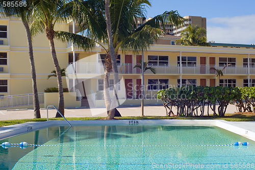 Image of Hotel rooms and swimming pool