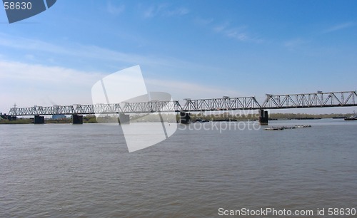 Image of Railway bridge over river Ob