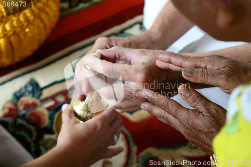 Image of Buddhist wedding.