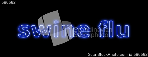 Image of Swine Flu Blue White