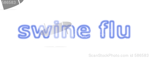 Image of Swine Flu Blue White